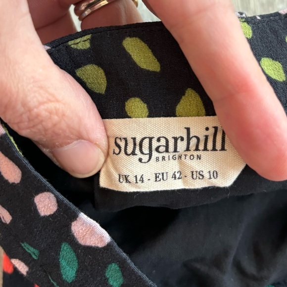 Rainbow spots maxi skirt from ModCloth ladies us10 - Picture 3 of 5